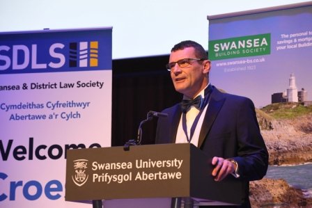Swansea and District Law Society Dinner held at Great Hall, Bay Campus, Swansea 24th November 2017